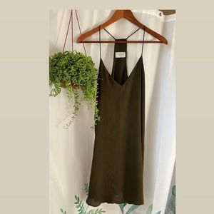 Hunter Green, Spaghetti Strap, Flowy Dress, Size Lg